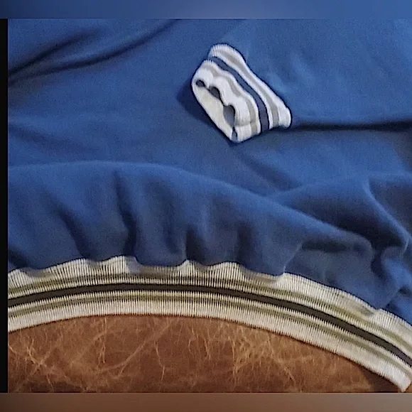 VTG 90’s Wilson Sweatshirt Navy Blue Logo Contrast Pullover: Size XXL - Picture 4 of 4